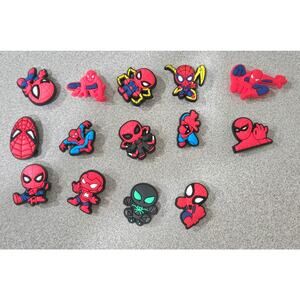 Disney Marvel Spider Man Shoe Charms for Crocs 14 Pieces Mixed Lot NWOTS